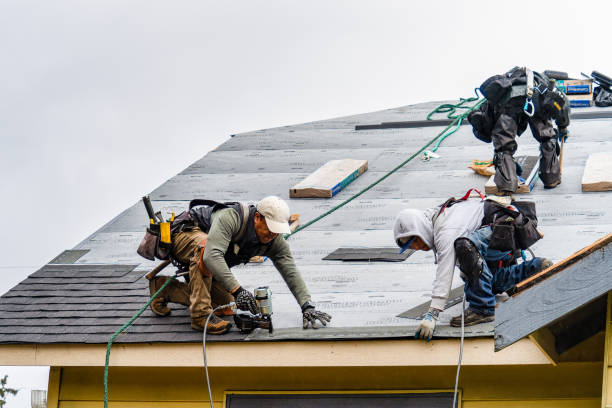 Professional Roofing technician working in Oakville, IN